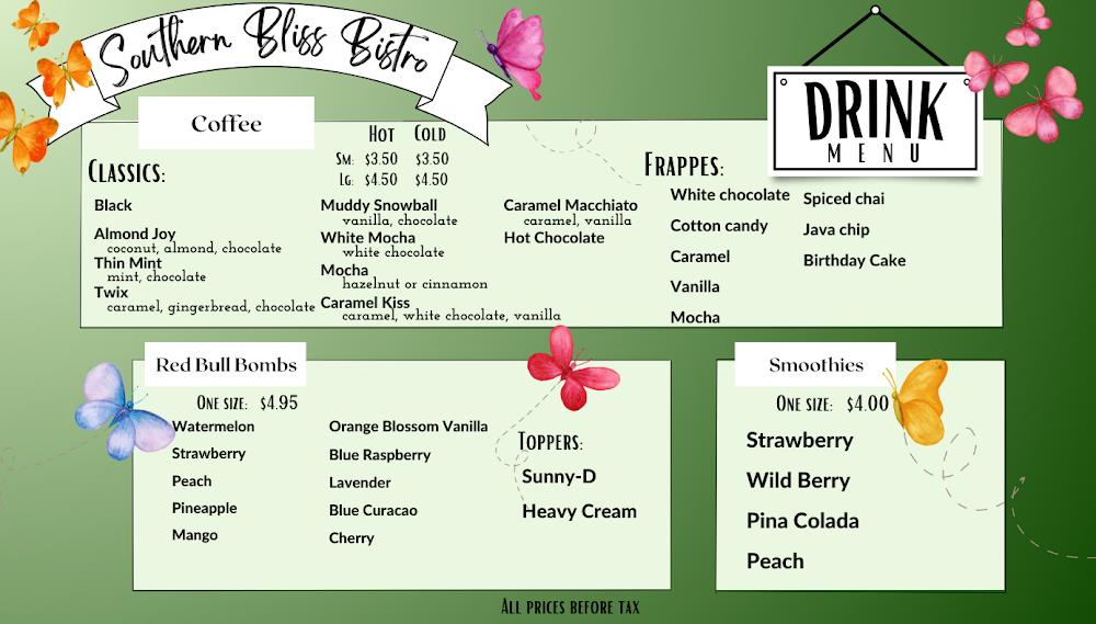 Southern Bliss Bistro Menu image 3